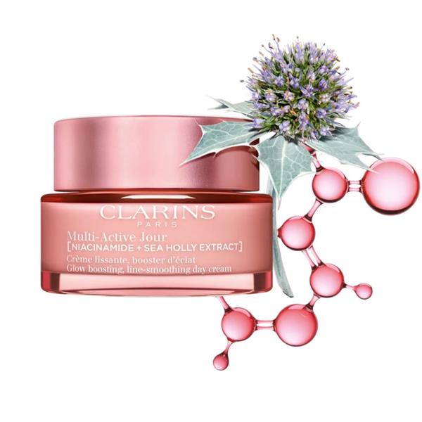 Clarins - Multi-Active Niacinamide And Sea Holly Extract Glow Boosting Smoothing Day Cream - All Skin Types - 50ml